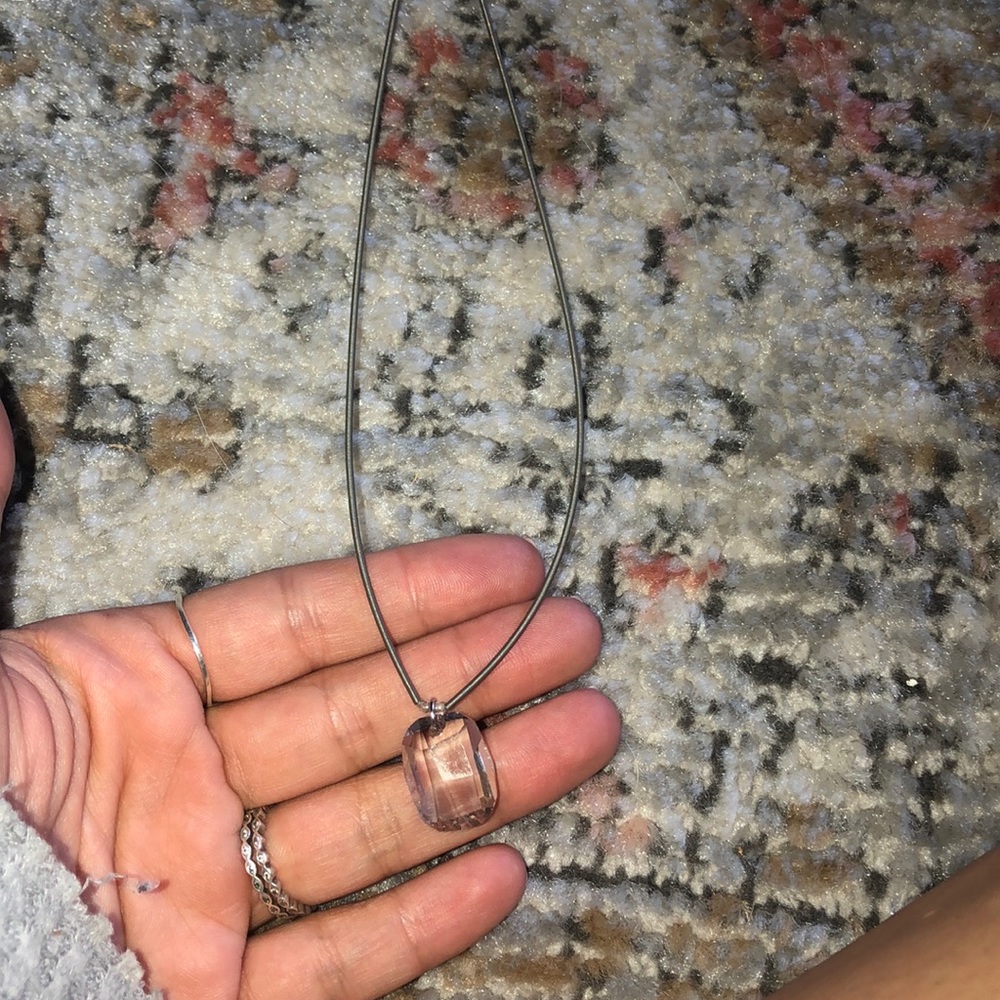 Yolanta Collection necklace. Crystal cushion cut